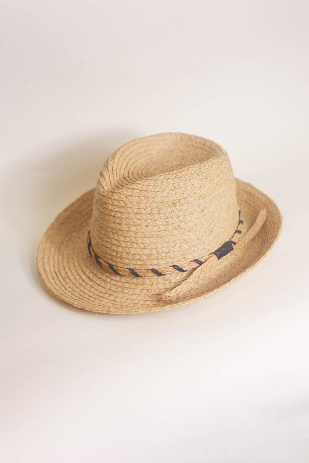 Clement natural raffia fedora hat
