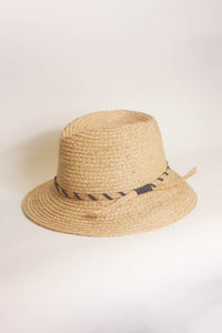 Clement natural raffia fedora hat
