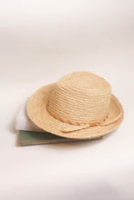 Charger l&#39;image dans la visionneuse de galerie, Clement natural raffia fedora hat