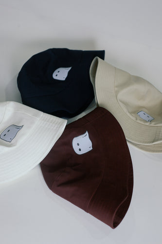Gosker Ghost logo cotton bucket hat
