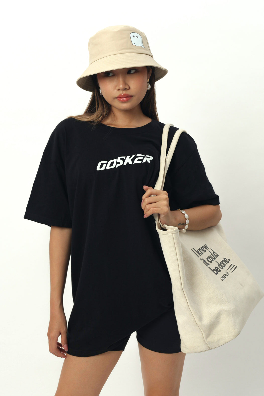T-shirt noir sans couture Gosker
