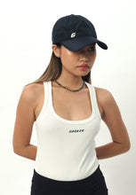 Load image into Gallery viewer, White tank bodysuit Gosker logo