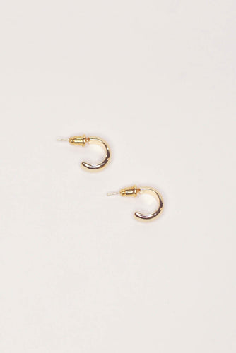Gwen gold mini hoop earrings
