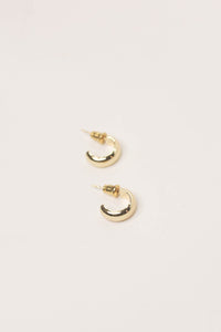 Gwen gold mini hoop earrings
