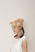 Tải hình ảnh vào Thư viện hình ảnh, Rose handwoven raffia beret