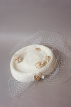 Load image into Gallery viewer, Mirabelle handwoven flowers wedding fascinator