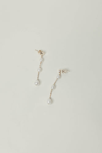 Pearl by the Yard long drop earrings
