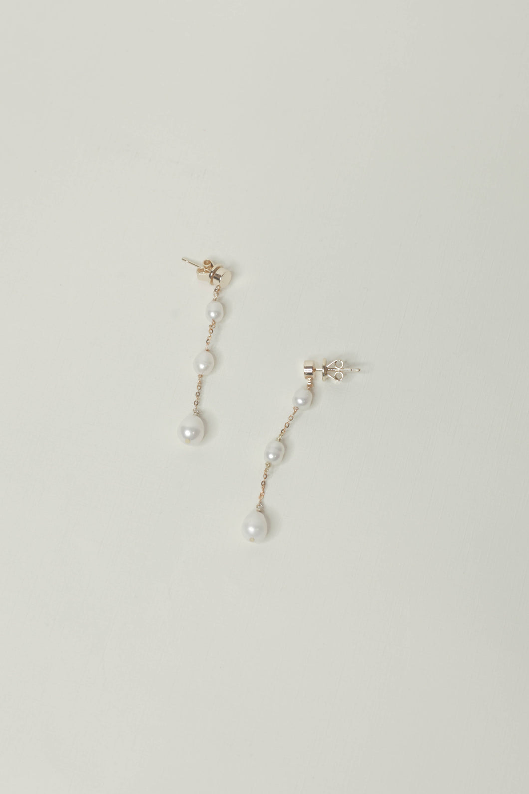 Pearl by the Yard long drop earrings
