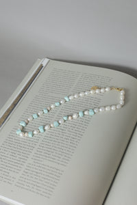 Turquoise pearl necklace
