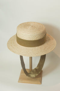 Yoyo Canotier raffia hat
