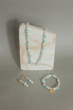 Charger l&#39;image dans la visionneuse de galerie, Turquoise pearl jewelry set