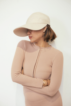 Load image into Gallery viewer, Fabric cotton sportive cap in beige