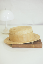 Load image into Gallery viewer, James boater hat for men in natural raffia