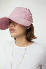Load image into Gallery viewer, Fabric cotton sportive cap in pink color