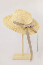 Tải hình ảnh vào Thư viện hình ảnh, Aimée raffia straw hat Chanel vintage Taupe