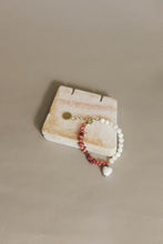 Load image into Gallery viewer, Alice coral and mother of pearl bracelet