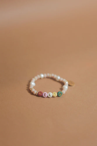 Candy pearl personalized bracelet
