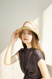 Daisy hat, Sun hat, Jardin D'été, Eco Luxury, Raffia hat

