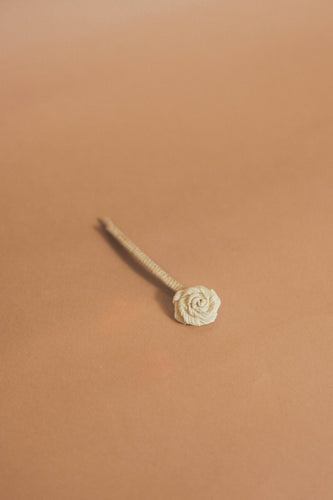 Desert rose raffia hair clip
