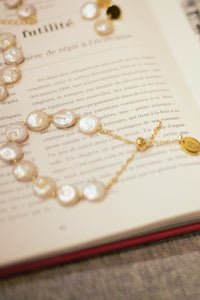 Frances flat pearl bracelet
