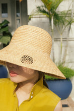 Load image into Gallery viewer, Sandra downturn brim raffia hat