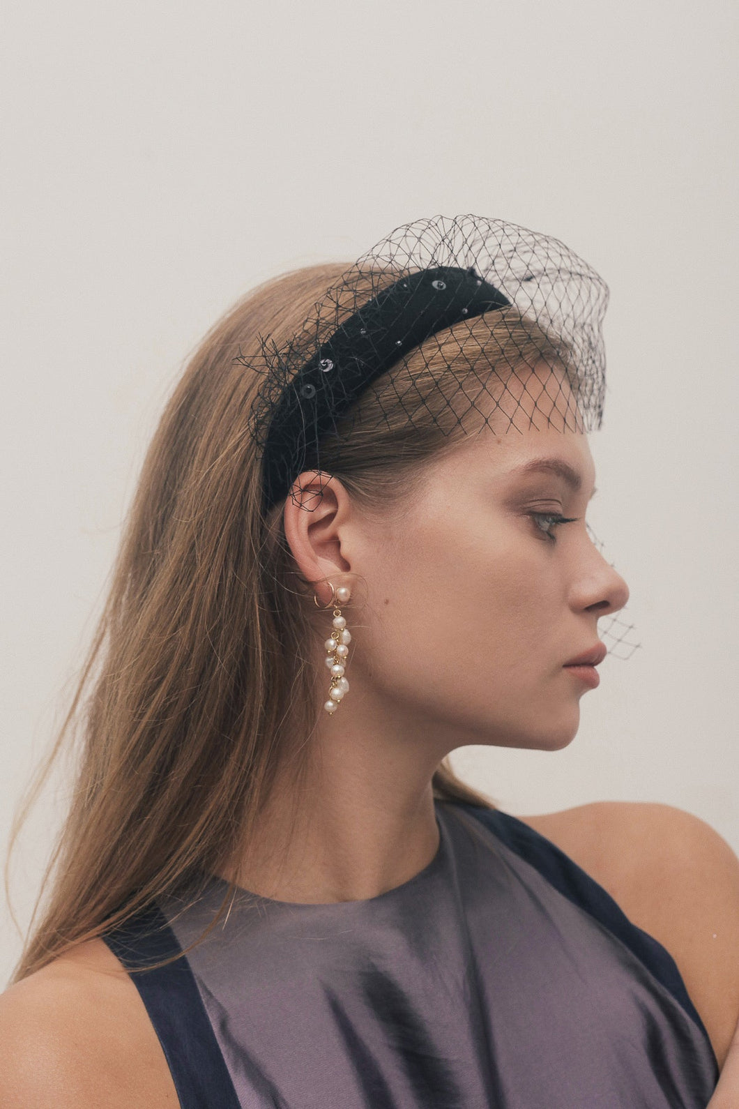 Isabella cluster pearl earrings
