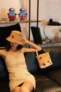 Reflective Pace - Resort 2020, Eco luxury, Leopard Dance bucket bag, hand bag, eco fur
