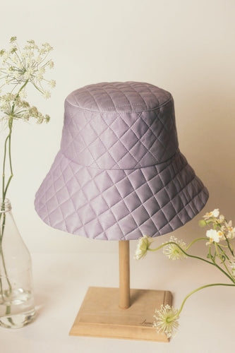 Losange silk hand-quilted hat
