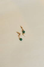 Load image into Gallery viewer, Philo pearl and jade drop earrings