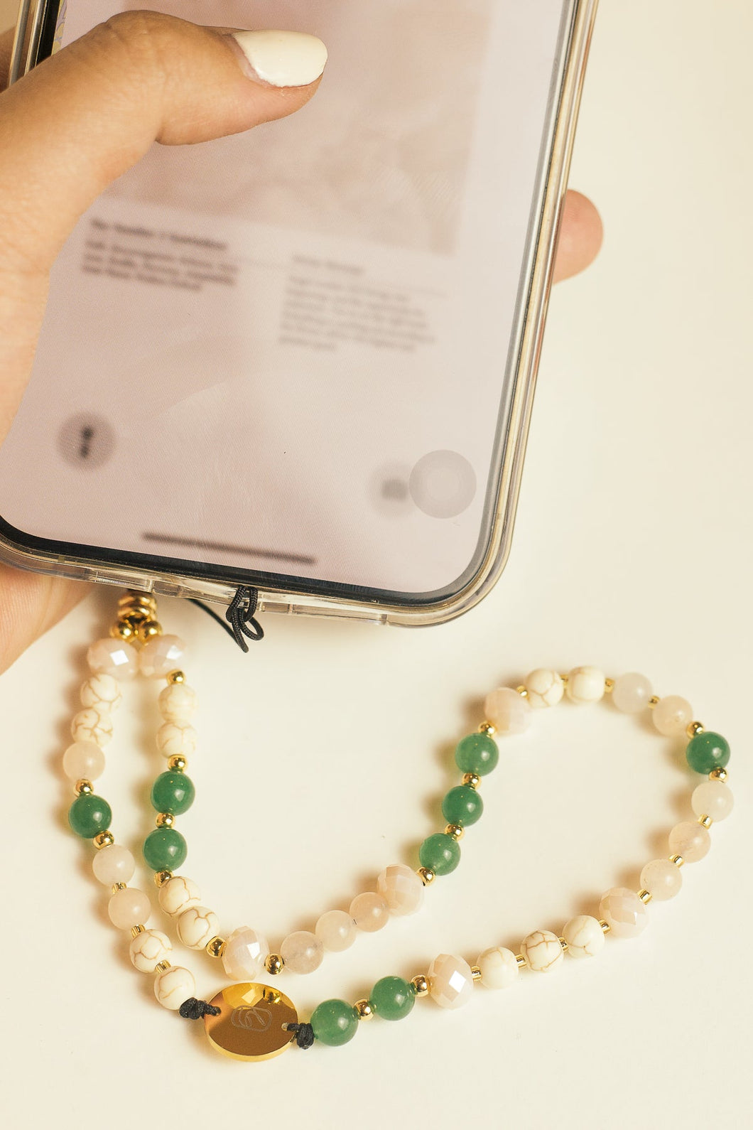 Helly jade phone & bag charm
