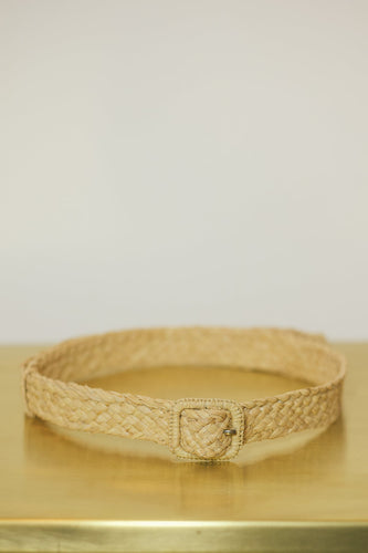 Quadro Raffia Crisscross Belt 25mm
