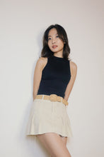 Load image into Gallery viewer, Emma denim pleated mini skirt
