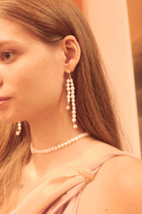 Victorian baroque pearl drop earrings
