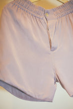 Load image into Gallery viewer, Sorrento smoky purple silk shorts