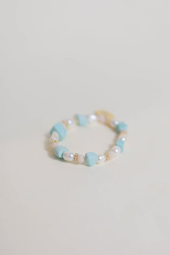 Turquoise pearl bracelet
