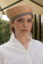Load image into Gallery viewer, Oyster raffia beret