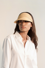 Tải hình ảnh vào Thư viện hình ảnh, Tender Visor unisex raffia hat with visor